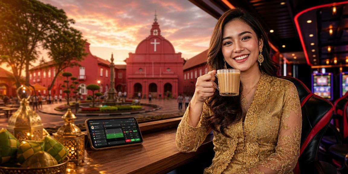 Pemain mudah alih bermain poker kasino dalam talian di Melaka dengan pakaian kebaya